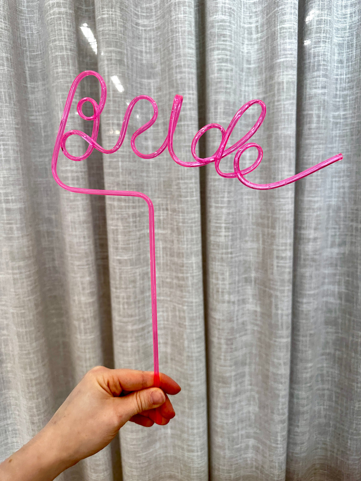 Bride Pink Straw - Giftware - Weddingstar