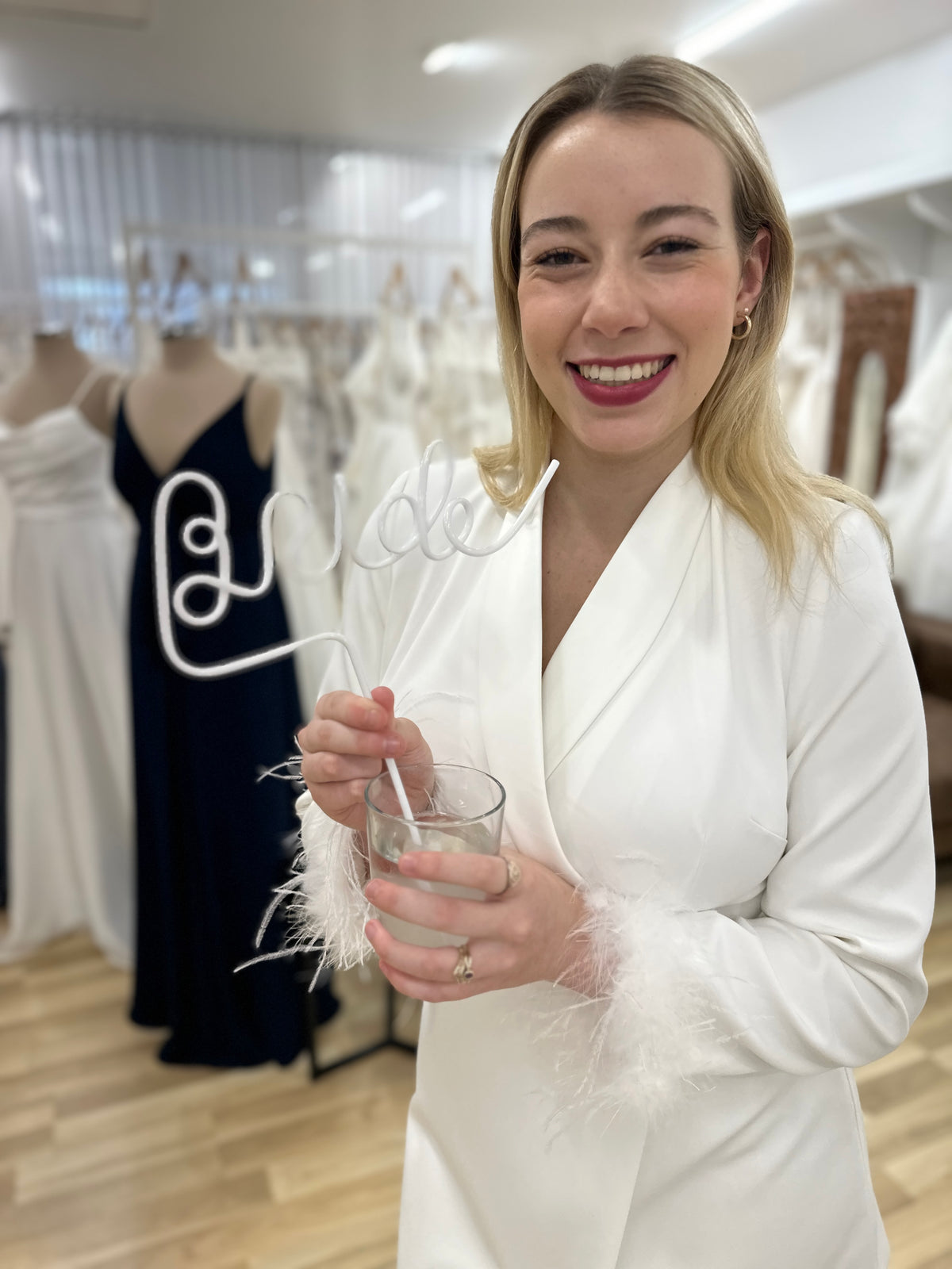 Bride White Straw - Giftware - Weddingstar