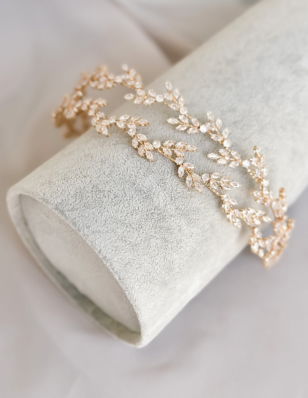 Chantelle In Gold – Bridal Crystal Crown - Jewellery - Wild Laurel