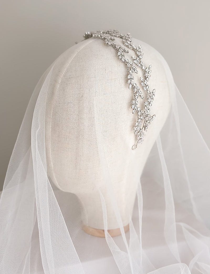 Chantelle In Silver – Bridal Crystal Crown - Jewellery - Wild Laurel
