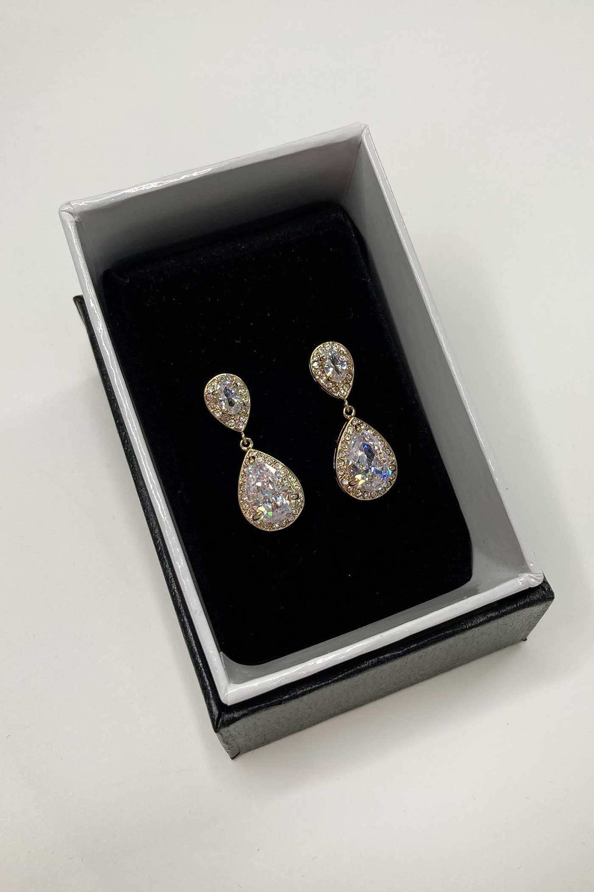 Athena Earring Gold - Jewellery - Windsor Bridal Jewellery