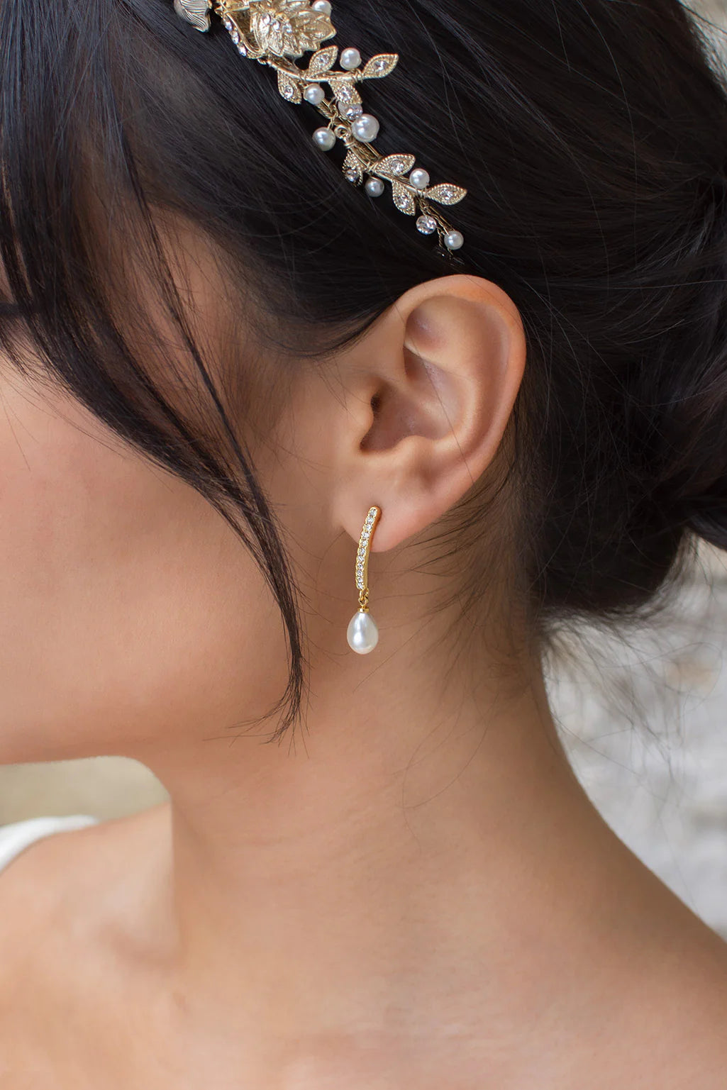 Audelia Pearl Drop Earring - Jewellery - Windsor Bridal Jewellery