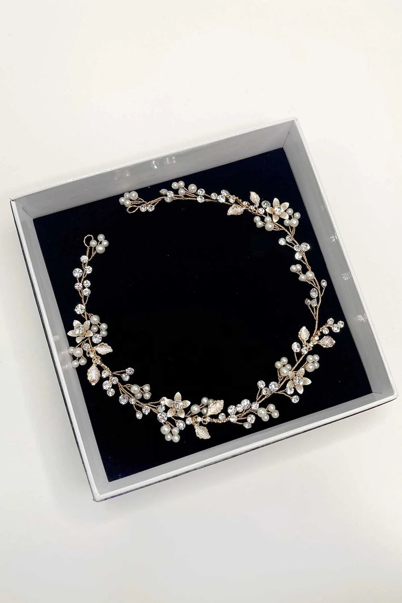 Carmella Hair Vine Gold - Jewellery - Windsor Bridal Jewellery