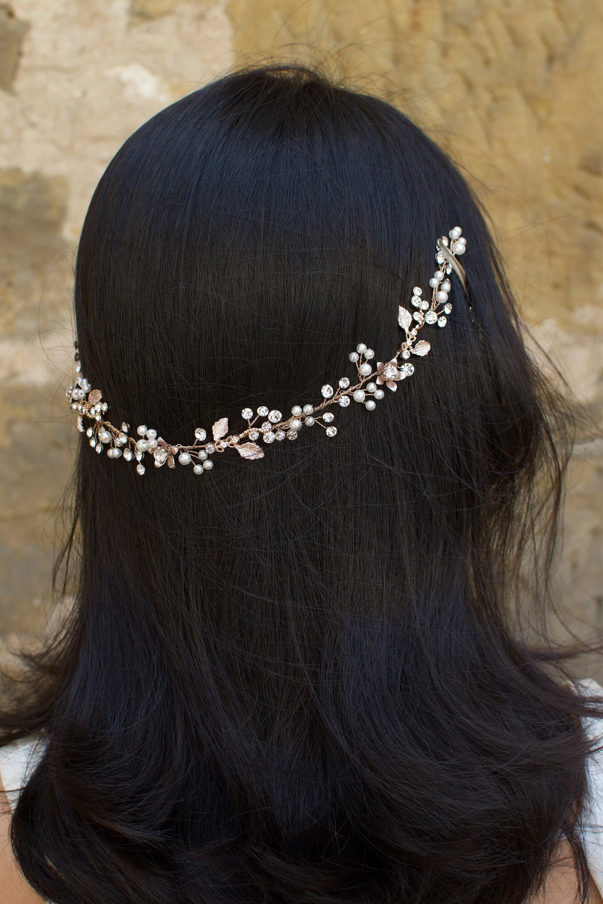 Carmella Hair Vine Rose Gold - Jewellery - Windsor Bridal Jewellery
