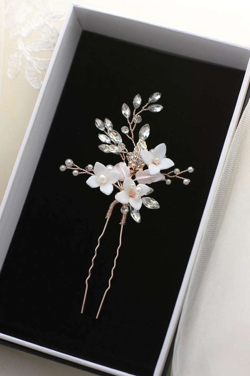 Lilith Hairpin Rose Gold - Jewellery - Windsor Bridal Jewellery