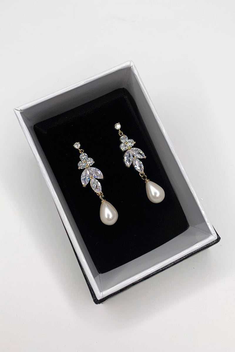 Remy Pearl Tree Drop Earring - Jewellery - Windsor Bridal Jewellery