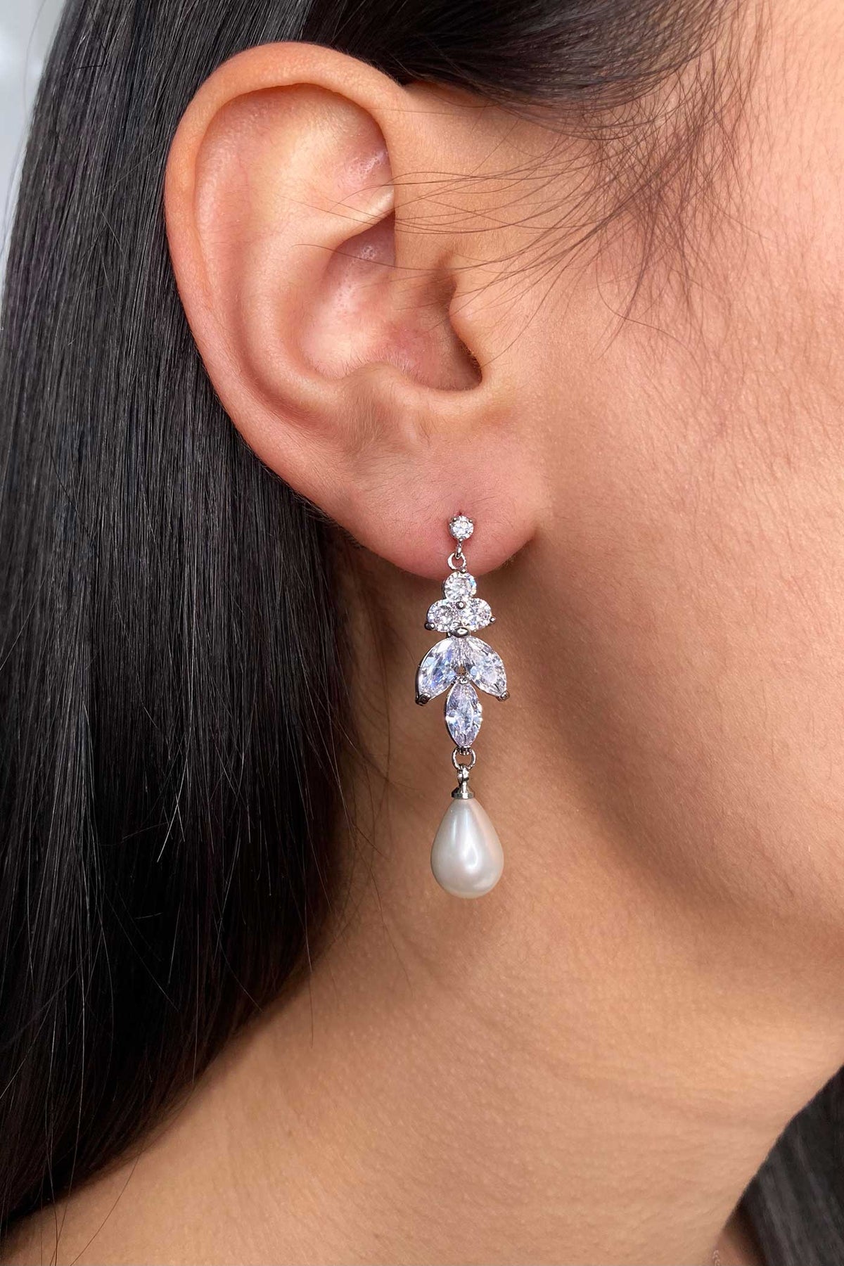 Remy Pearl Tree Drop Earring - Jewellery - Windsor Bridal Jewellery