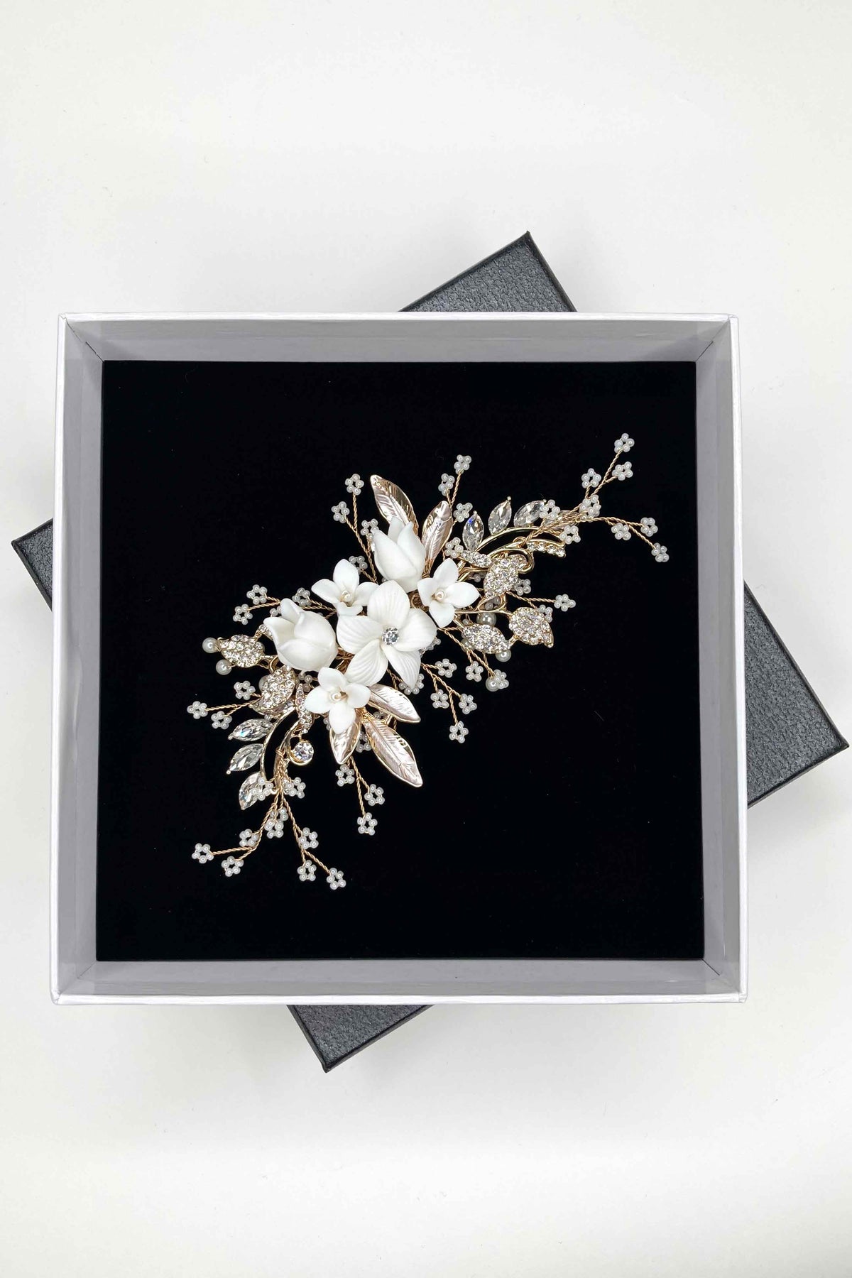 Vivian Hair Clip Gold - Jewellery - Windsor Bridal Jewellery