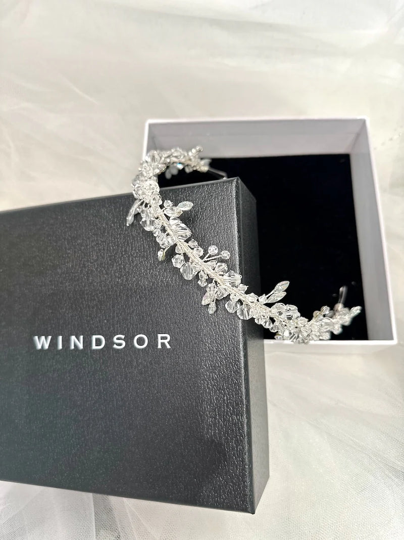 Cosima Single Row Headband Silver - Jewellery - Windsor Bridal Jewellery