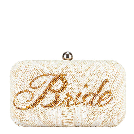 Bride Box Clutch - Ivory And Amber