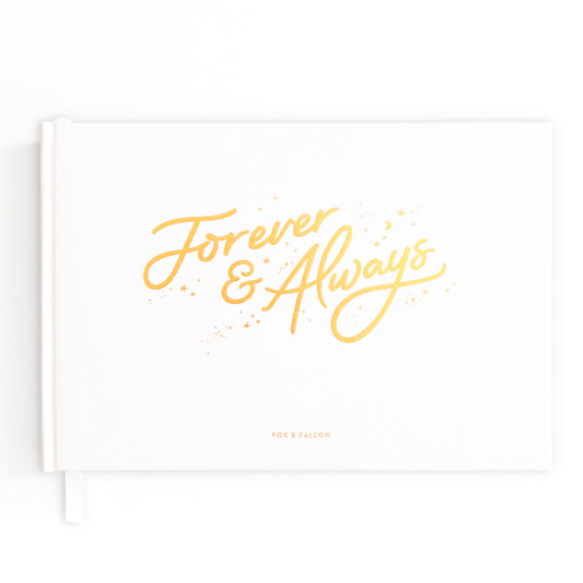 Forever And Always Prompted Guest Book
