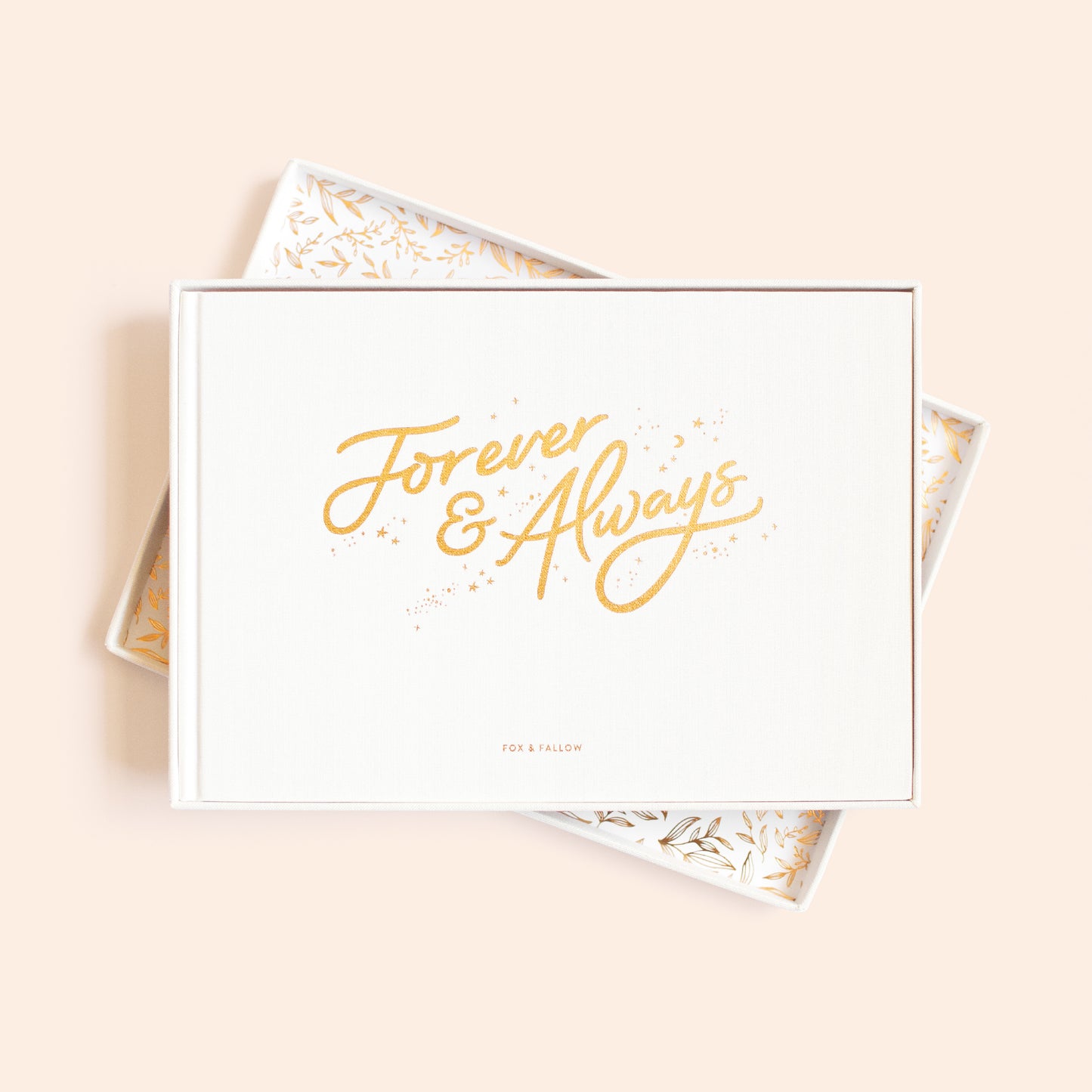 Forever And Always Prompted Guest Book Boxed