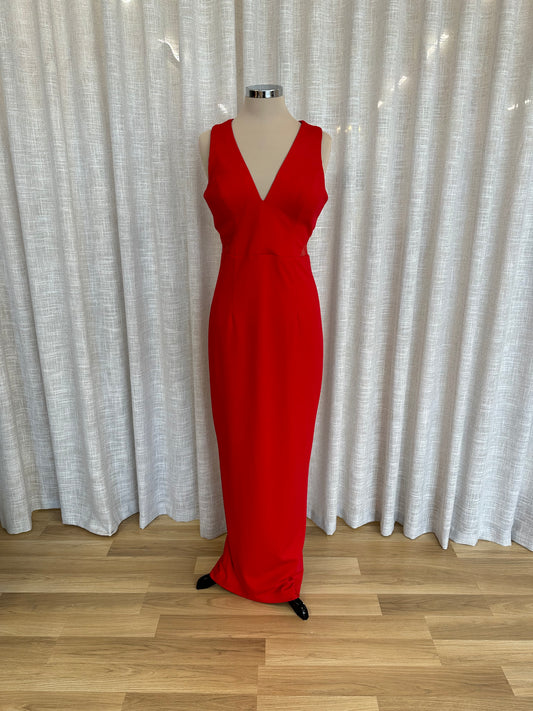 Kathy Red Panel Dress