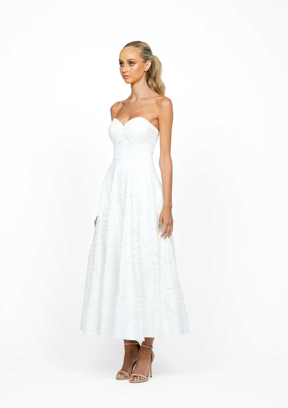 Sweet Dreams Sweetheart A Line Dress 14 White - Dress - Bariano