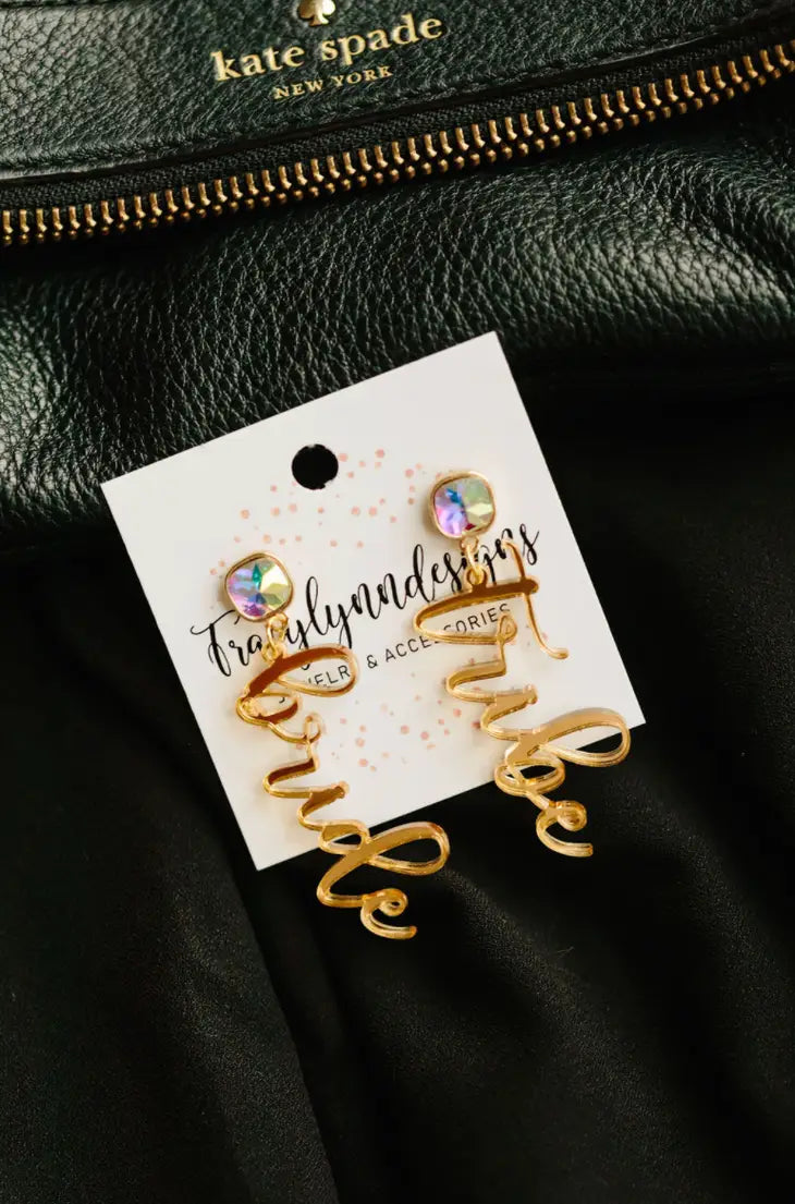 Gold Iridescent Bride Tribe Earring - Giftware - Honey Fawn