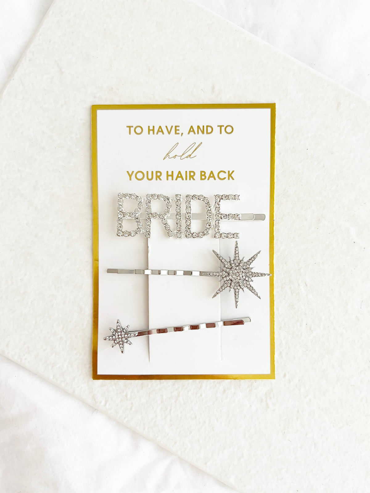 Silver Bride Clip Set - Giftware - Honey Fawn